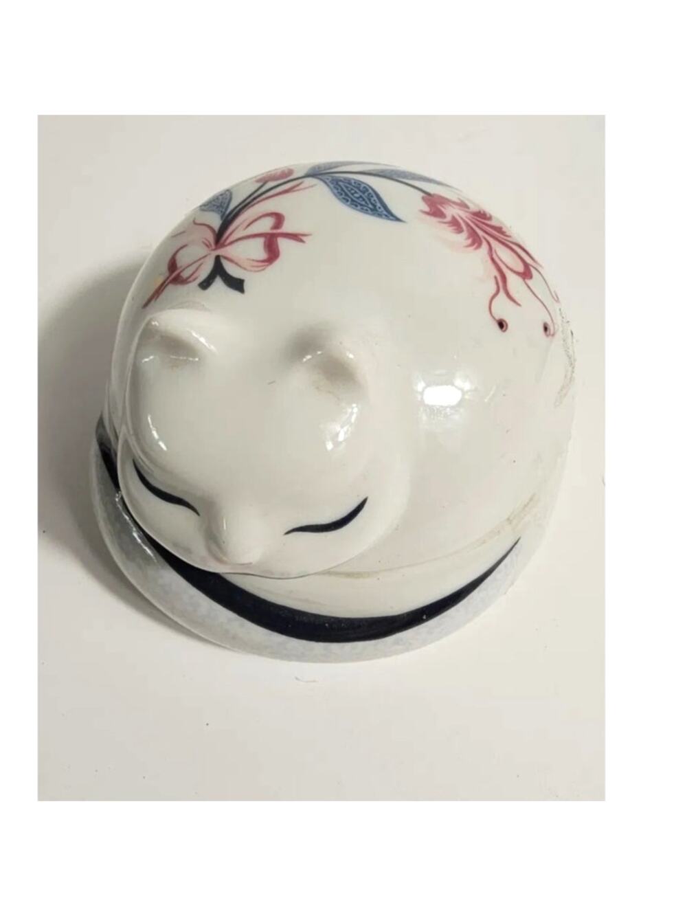 Vintage Elizabeth Arden Porcelain Cat Candle| Royal Pavilion Brighton| Japan 80s